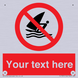 Custom No windsurfing